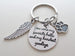 Paw & Wing Charm with "You Were My Favorite Hello and My Hardest Goodbye" Disc Charm, Pet Memorial Charm