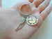 Forever in My Heart Disc Charm Keychain with Wing Charm and Heart Charm, Memorial Keychain