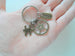 Occupational Therapist Keychain with Bronze Gear, OT Puzzle, and Thank You Charm, OT Appreciation