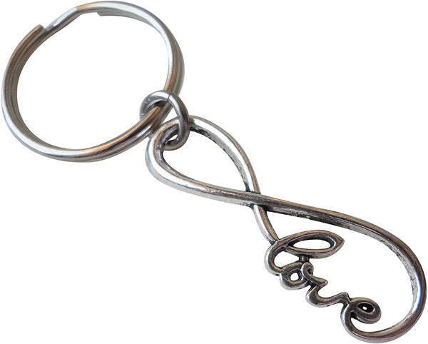 Infinity Love Symbol Keychain - You And Me For Infinity; Couples Keychain