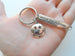 Enjoy the Journey & Smiley Face Charm Keychain - Graduation Keychain, Encouragement Keychain