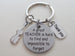 Violin or Viola Teacher Keychain with Violin / Viola Charm; Music Teacher Appreciation Keychain