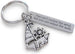 "You Can't Control the Wind, But You Can Adjust the Sails" Steel Tag Engraved With Sailboat Charm