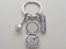 Hair Stylist & Makeup Artist Keychain, Brush, Hairspray, & Makeup Charms Keychain