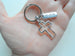 Cross Keychain with Believe Tag Charm, Religious Keychain