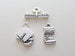 Custom Engraved "Class of" and Name on 2025 Penny Keychain with Compass Charm, Personalized Graduate Keychain, For Graduation