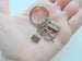 Bronze Clover & Money Charm Keychain, Cashier Team, Convenience Store Employee Appreciation, Grocery Store Staff, Thank You Keychain