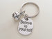 Volleyball Keychain with Volleyball Charm and Believe in Yourself Charm, Volleyball Player or Coach Keychain