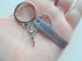 Cheer Coach Keychain, Cheerleader Charm, Heart Charm & Engraved Tag "Teach. Love. Inspire."