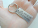 Custom Engraved Stainless Steel Keychain with Heart Tag for Couples 11 Year Anniversary Gift Keychain, Add Backside Engraving