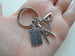 Engineer or Math Teacher Keychain, Compass, Protractor & Compass Charm Keychain