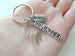 Volunteer Charm Keychain with Hand Charm, Volunteer Charm, and Thank You Charm, Volunteer Appreciation Keychain