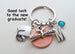 Custom Graduation Penny Keychain with Graduate Diploma Scroll Charm, Class of 2023 Personalized Graduate Keychain, Gift for Graduate