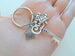 Key Charm Keychain with House Charm & For Sale Sold Sign Charm, Realtor or First Time Home Buyer Keychain