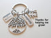 Tree Keychain with Math Sheet Charm, Kids & Inspire Tag Charm, Teacher Appreciation - Thanks for Helping Me Grow