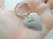 Custom Engraved Stainless Steel Guitar Pick Keychain with Heart Tag for Couples 11 Year Anniversary Gift Keychain, Add Backside Engraving