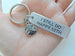 Custom I Still Do Happy 10th Engraved Aluminum Tag Anniversary Keychain With Add-on Charm Options, Couples Keychain