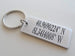 Custom Engraved Coordinates Keychain Aluminum Tag, Anniversary Gift Keychain, Special Occasion GPS Keychain