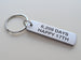 Aluminum Tag Keychain Engraved with "6,209 Days, Happy 17th"; 17 Year Anniversary Keychain