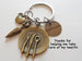 Dietitian Keychain with Apple, Carrot, & Plate Charm, Nutritionist Keychain