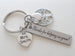 Custom Engraved Teacher Keychain with Tree & Apple Charm; Teacher Appreciation