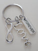 Forever Love Keychain with Silver Tone Infinity Symbol-You and Me for Infinity