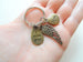 Mother Memorial Keychain, Bronze Wing Charm, Mom Heart Charm, & I Miss You Charm