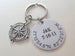 Custom Engraved Coordinates Keychain Aluminum Disc with Compass Charm, Anniversary Gift Keychain, Special Occasion GPS Keychain