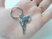 Father Memorial Keychain, Wing Charm and Dad Heart Charm; My Guardian Angel Keychain