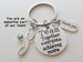 Medical Team Charm Keychain with Team Disc Charm & Stethoscope Charm, Doctor Office or Hospital Staff Thank You Keychain