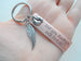 Custom Engraved Baby Memorial Charm Keychain with Wing Charm, Infant Loss Gift, Miscarriage Stillborn, Memorial Keychain
