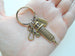 Bronze Syringe & Stethoscope Charm Keychain, Nurse Gift, Hospital Staff Appreciation Gift, Medical Team Gift, Thank You Gift