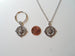 Open Metal Compass Necklace & Keychain Set - I'd Be Lost With Out You; Couples Keychain Set