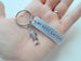 Anniversary Gift • Personalized "My Best Catch" Keychain w/ Engraved Anniversary Date on Aluminum Tag w/ Fish Charm Keychain, Add A Date Below