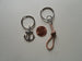 3 Year Anniversary Gift • Leather Rope and Anchor Keychain Set - You're The Anchor I Tie Onto by Jewelry Everyday