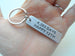 Aluminum Tag Keychain Engraved with "4,383 Days, Happy 12th"; Handmade 12 Year Anniversary Keychain