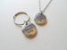 Pinky Promise Necklace & Keychain Set; Promise Gift, Couples Keychain Set