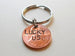 2013 Penny Keychain with Hand Stamped Lucky Us
