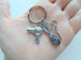 Hair Stylist Charm Keychain, Brush, Hairdryer, & Scissors Charm Keychain