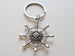 Large Ships Helm Charm Keychain