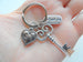 Occupational Therapist Keychain with Key, OT Heart, and Thank You Charm, OT Appreciation Gift