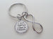 A Family's Love is Forever Saying Disc & Infinity Charm Keychain, Family Reunion or Family Gift