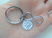 A Family's Love is Forever Saying Disc & Infinity Charm Keychain, Family Reunion or Family Gift