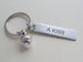 Acorn Keychain and Stainless Steel Tag Engraved with "A Kiss" - Peter Pan's Kiss