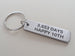 Custom Engraved Aluminum Tag Keychain with Baseball Mitt Charm; Couples Keychain or Baseball Player or Fan