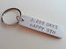 Aluminum Tag Keychain Stamped with "3,285 Days, Happy 9th"; Hand Stamped 9 Year Anniversary Couples Keychain