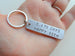 Aluminum Tag Keychain Engraved with "5,479 Days, Happy 15th"; Engraved 15 Year Anniversary Keychain