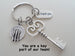 Key, Dinner Plate & Thank You Charm Keychain, Food Server, School Lunch Serving Staff Appreciation