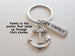Anchor & Family Charm Keychain, Family Gift, Family Reunion Gift
