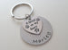 Custom Always in My Heart Paw Print Charm Keychain with Engraved Disc, Pet Loss, Dog Memorial Keychain, Family Pet Memorial Keychain